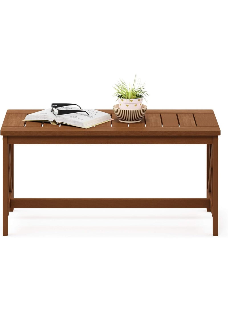 Furinno Patio Tables, Wood, Natural, one size - Image 4